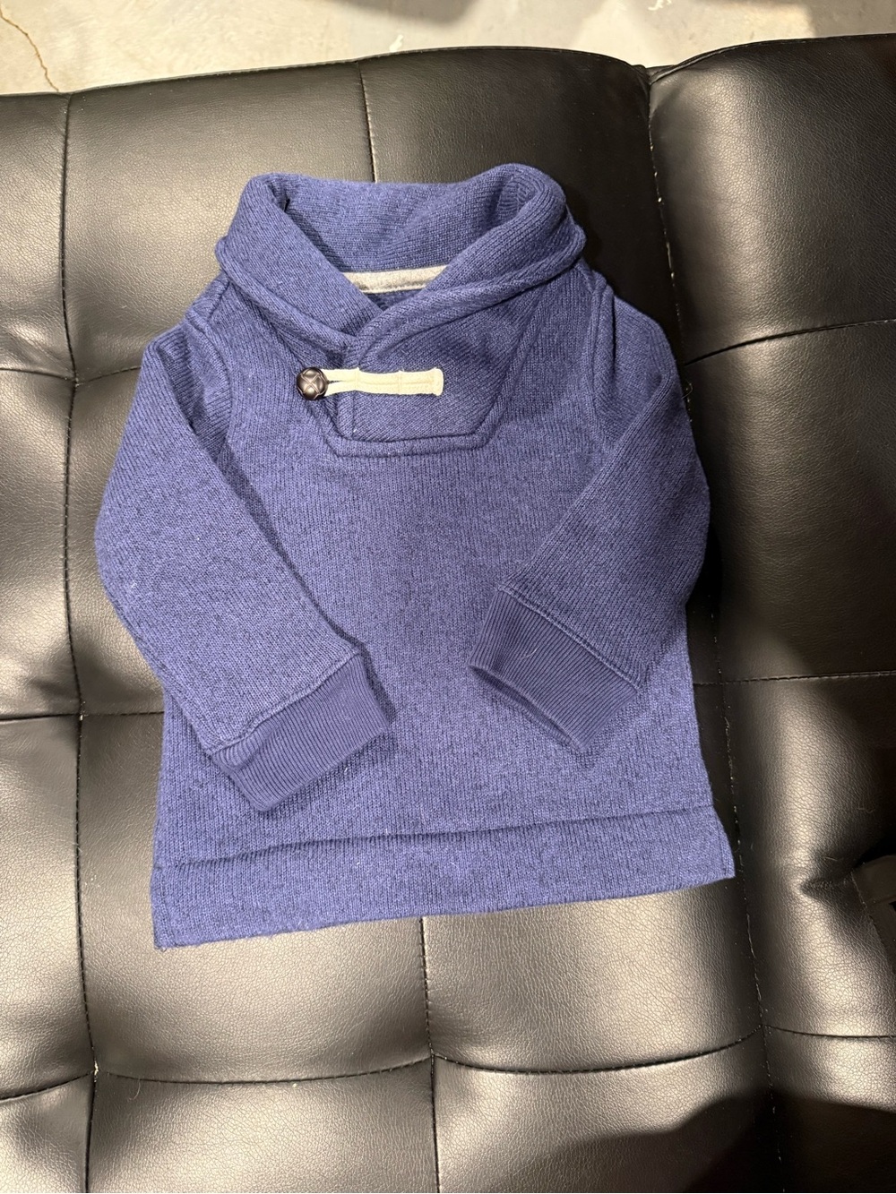 OshKosh B'gosh Shawl Collar Pullover Hoodie in Navy